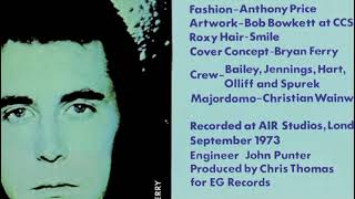 The Roxy Music Album Covers, Bryan Ferry and Fashion Designer Antony Price