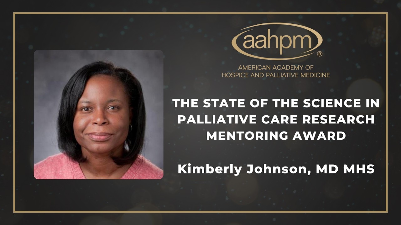 2026 State of the Science in Palliative Care Research Mentoring Award ...