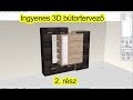 2. rész Bútorkészítés lépésről-lépésre | Ingyenes 3D bútortervező használata
