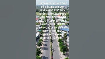 Luật Đất Đai 2024 - THÊM NHIỀU TRƯỜNG HỢP MIỄN, GIẢM TIỀN SỬ DỤNG ĐẤT #batdongsan #cầngiờ #tintuc