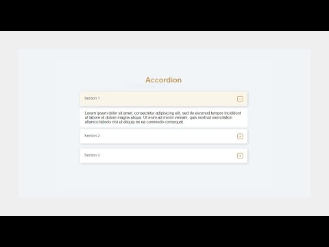 Accordion | HTML, CSS, & JavaScript