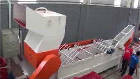 Conjunto de Reciclagem PEAD Caixaria - Moagem e Lavagem Plásticos