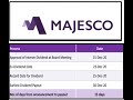Majesco Dividend//Majesco//Dividend