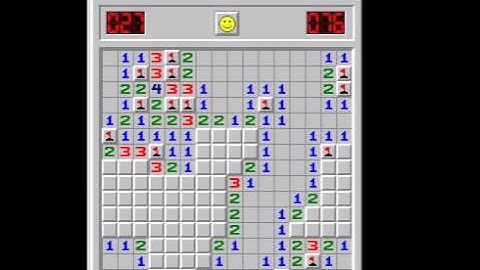 Minesweeper intermediate on Windows 2000