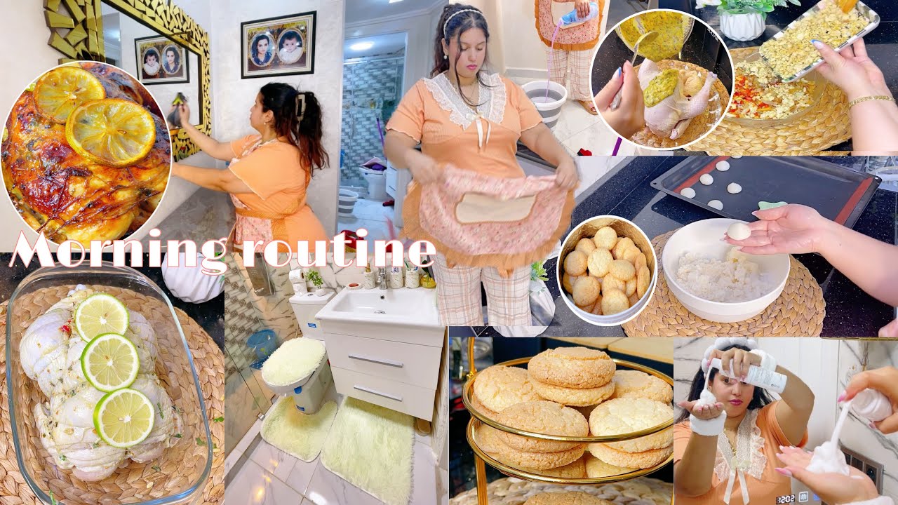 روتين الحداكة✅على صباح شهيوات صيف دجاجة بتتبيلة وحشوا جديدة والذيذ حلوة الكوك🥥من زمان جميل