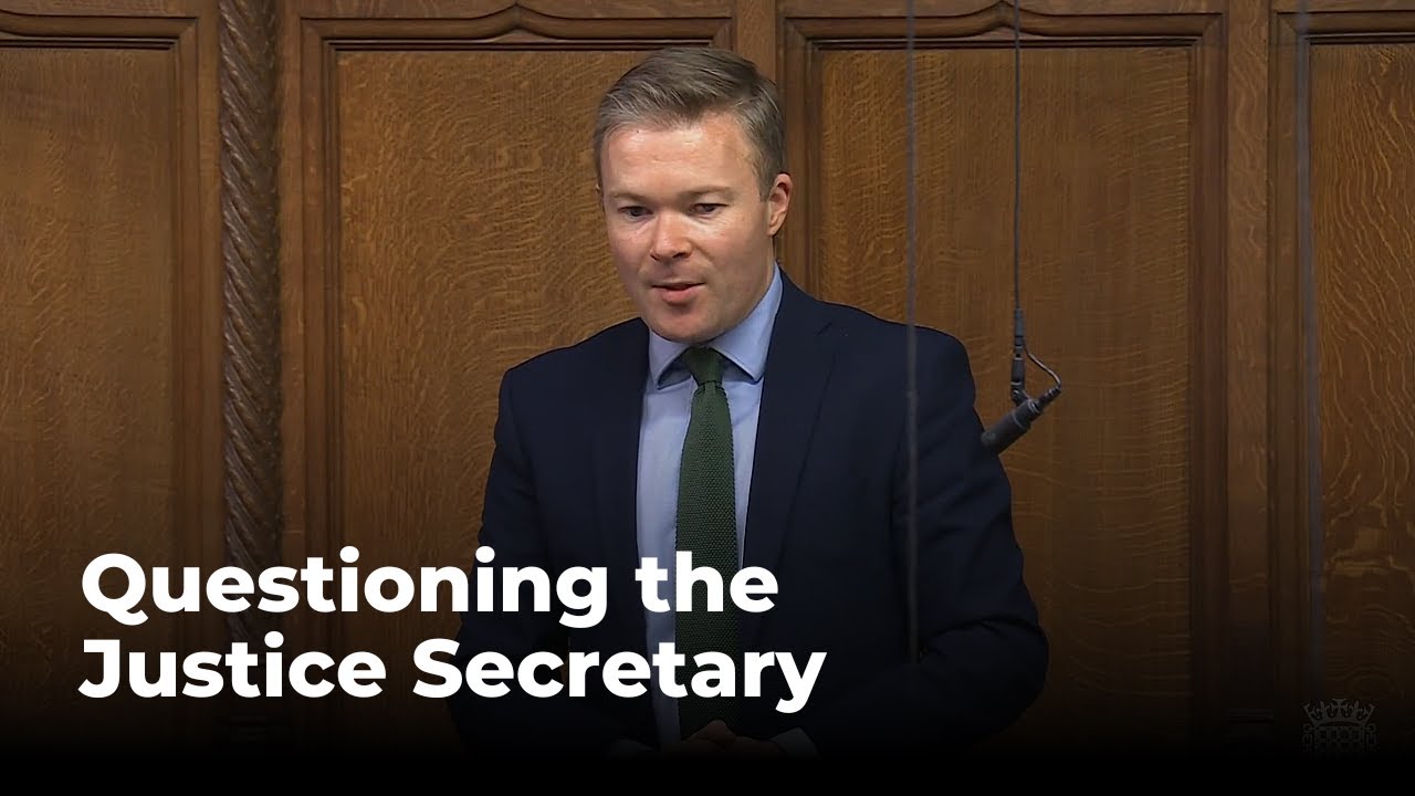 WATCH: My question to the Justice Secretary on community sentences