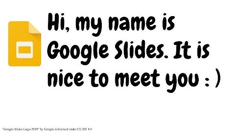 Google Slides: Introductory Tutorial