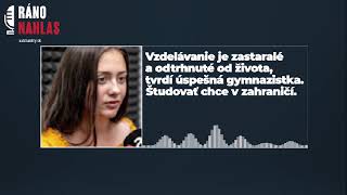 🎙️ Úspešná gymnazistka tvrdí, že vzdelávanie je zastaralé a chce študovať v zahraničí | Aktuality screenshot 4