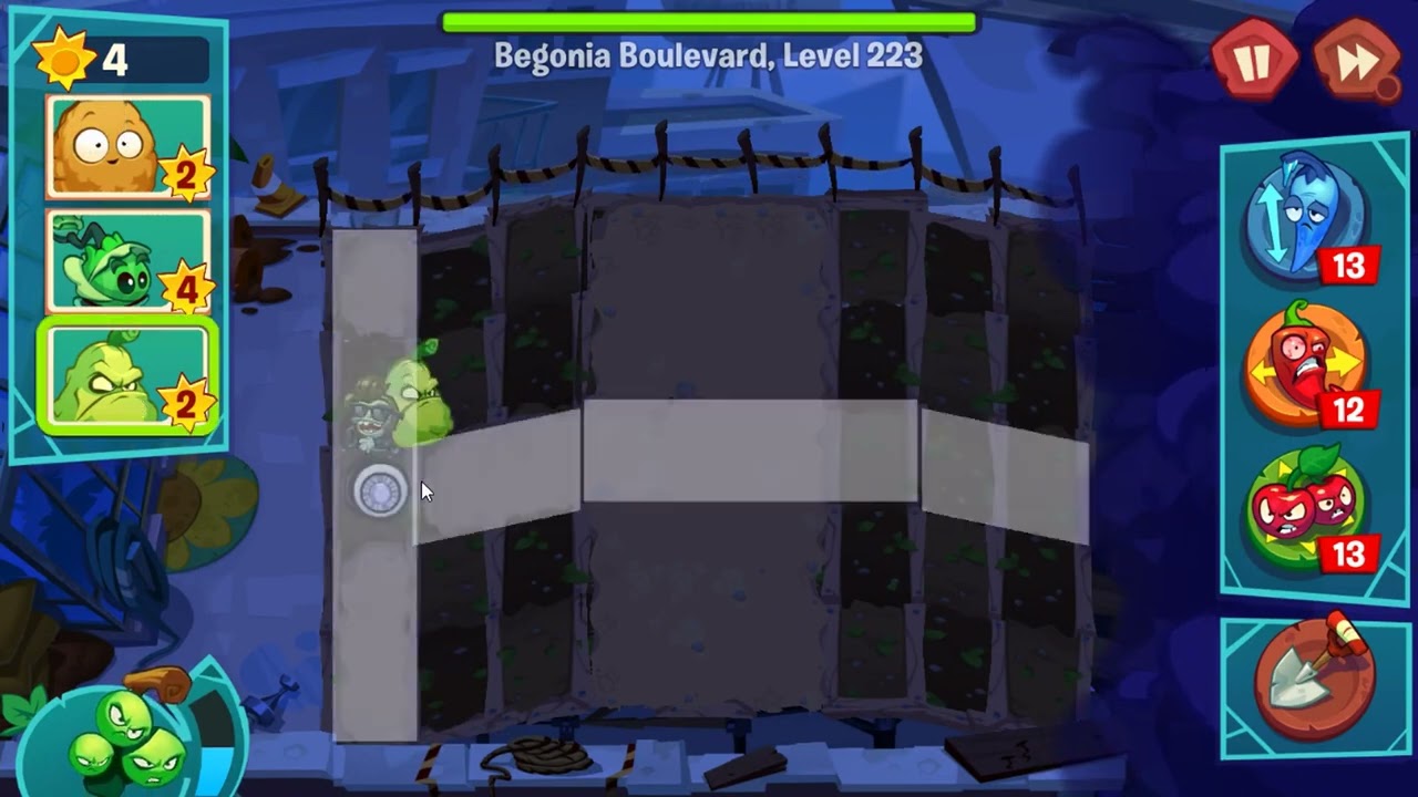 Plants vs Zombies 3 Level 223 - NO BOOSTERS WALKTHROUGH GAMEPLAY