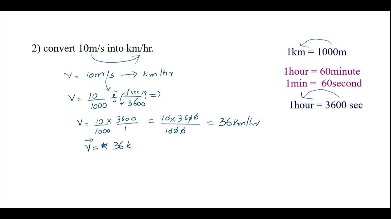 How To Convert Km hr Into M s And M s Into Km hr Class 9th Physics how-to-convert-km-hr-into-m-s-and-m-s-into-km-hr-class-9th-physics