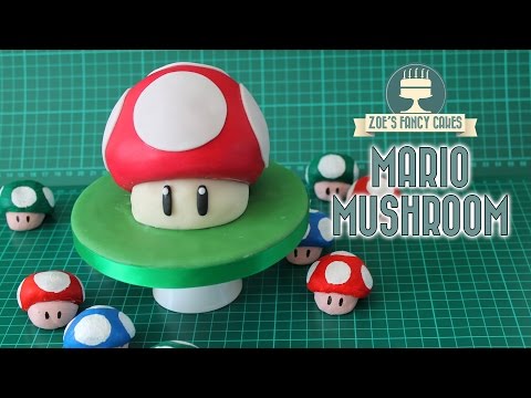 Mario Mushroom Cake : Gaming cakes collaboration with Red Ted Art