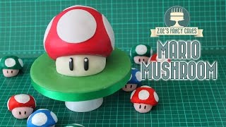 Mario Mushroom Cake : Gaming cakes collaboration with Red Ted Art