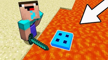 Minecraft Battle - NOOB vs PRO : NOOB FOUND SECRET TRAPDOOR TO UNDER LAVA BASE! (Animation)