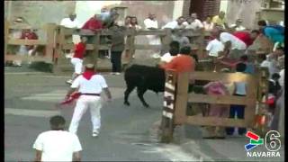 CRÓNICA MUERTO ENCIERRO LODOSA- 3 AGOSTO 2011- CANAL 6 NAVARRA