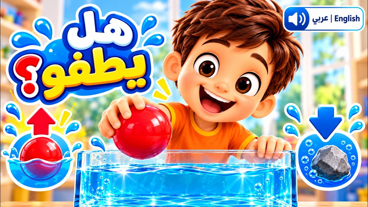 هل يطفو أم يغرق؟ 🤔 تجربة ممتعة للأطفال مع زين