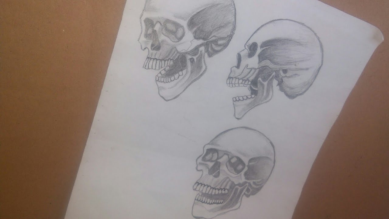 Tập Vẽ Đầu Lâu (2) | How To Draw Skull (2) | Halloween, Vẽ Hình Xăm Đầu Lâu  - Youtube