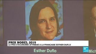 Le prix Nobel d'économie attribué à la française Esther Duflo