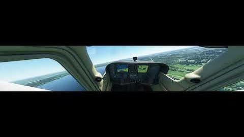 Microsoft Flight Simulator Cessna 172 slow flight, rudder sensitivity testing, stall and recovery.