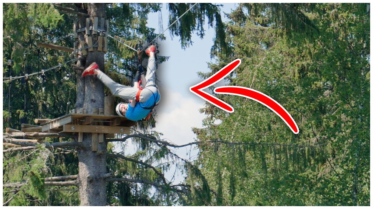 Vois olla perseilemättä kiipeilypuistossa...