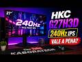 HKC G27H3D Review em Português | Monitor 240Hz IPS Vale a Pena?