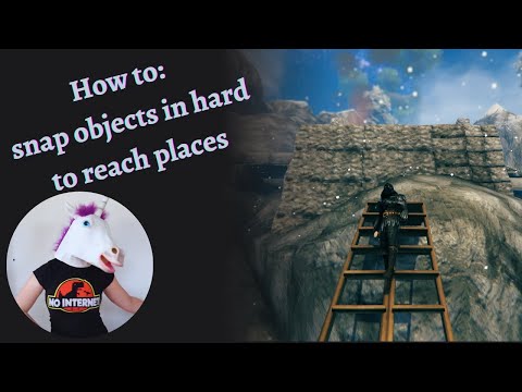 Valheim Buildheim - How to: snap objects in hard to reach places