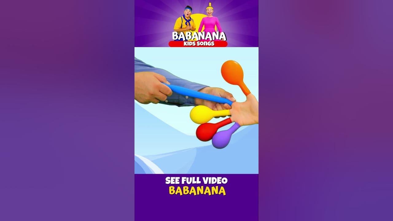 Finger Family Where Are You? - Balloon Finger Song For Kids | Babanana Shorts #shorts