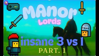 Challenging Medieval Clash 1 VS 3 - Manor Lords screenshot 5