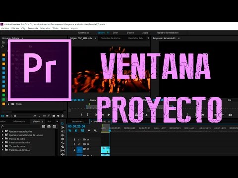 Curso Gratuito Adobe Premiere Pro CC 2015 - PARTE 2 - Ventana proyecto