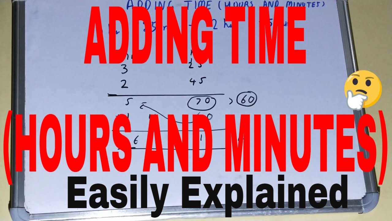 Adding Time Hours And Minutes How To Add Time Hours And Minutes Adding 