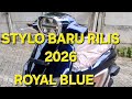 STYLO 160 TERBARU 2026 VARIAN ROYAL BLUE TYPE ABS  II BARU BANGET DI RILIS AHM TAMPILAN SE KEREN INI
