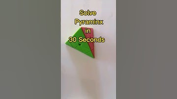 Learn how to solve Pyraminx. Solve in 30 seconds. #pyraminx #rubikscube #solve #easy #biginner