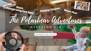Owjee.. ZWANGERSCHAPSTEST doen! PLEINPOP in Schijndel. Een nieuw STUUR! - Weekvlog 026