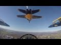 Cockpit video of Blue Angels Super Bowl 50 Flyover