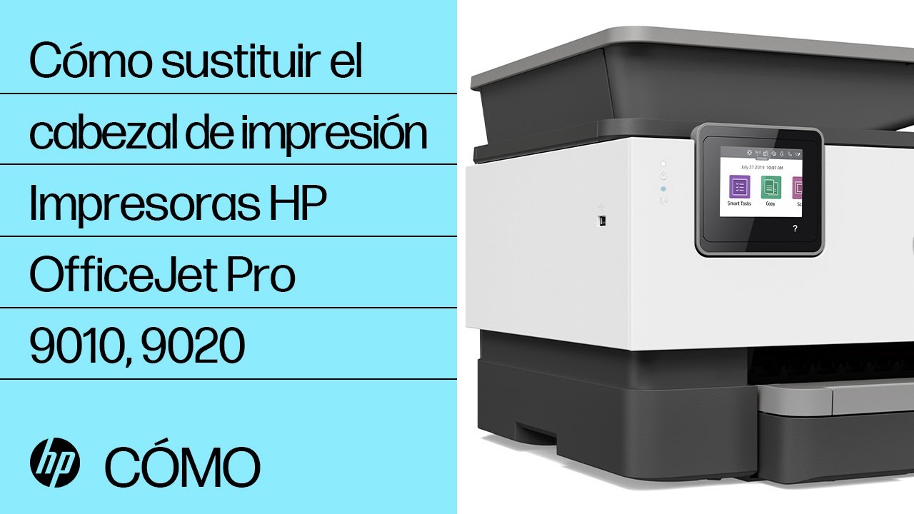 Cómo sustituir el cabezal de impresión | Impresoras HP OfficeJet Pro 9010,  9020 | HP - YouTube