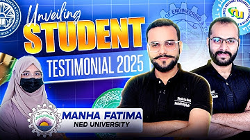 Success Story Ft. Manha Fatima | Top Position – NED University 2025 | High Achiever