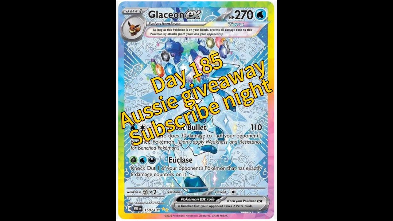 Открытая ночь в Австралии, розыгрыш карточек Pokemon в прямом эфире, день 185, открытие черно-бел...