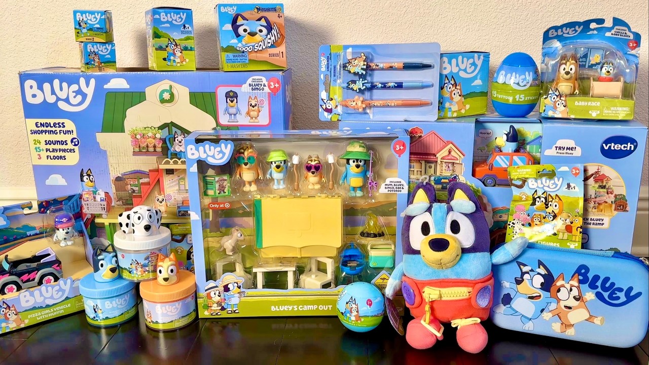 Bluey and Bingo play toys collection