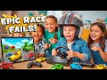 Epic Race Fails 😂 | Funny Kids Racing Game Moments