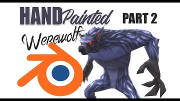 Modeling a Low Poly Werewolf Character in Blender Part 2 - UVW / Rig