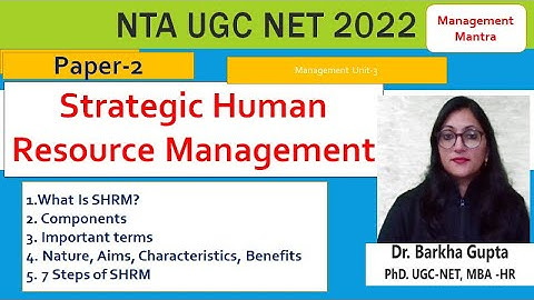 Strategic Human Resource Management, What Is SHRM, Components, Characteristics, Benefits, Steps