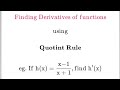 Quotient Rule