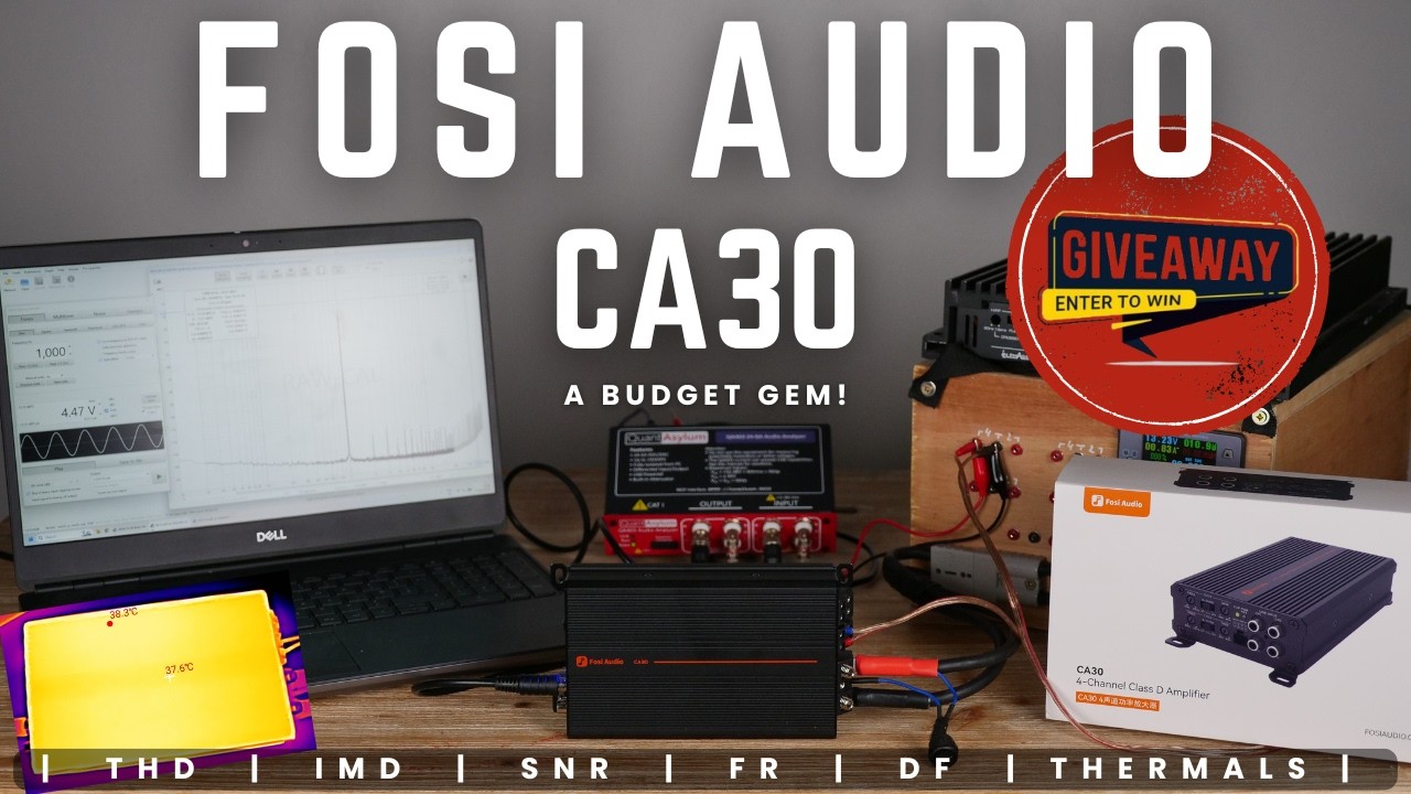 Fosi Audio CA30 car amplifier technical review + GIVEAWAY!