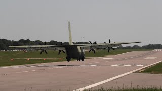 The Last RAF C-130J C.5 ZH889 Retires at Cambridge Airport