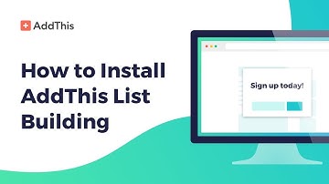How to Install AddThis List Building Tool