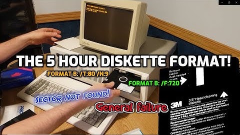 IBM 5170 286 Everex - troubleshooting and 5 hour 720k 180k floppy format and DOS 4.01 install part 2