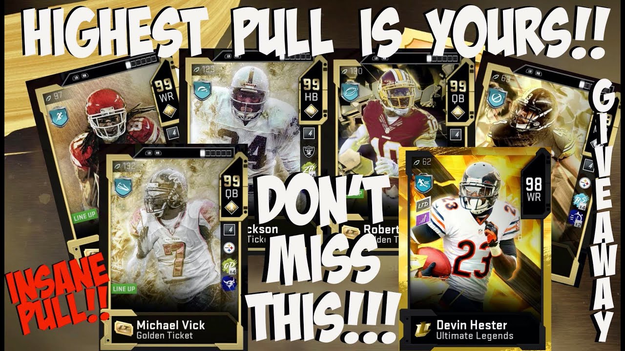 HIGHEST PULL IS YOURS SERIES **INSANE PULLS** GOLDEN TICKET GIVEAWAY!! MADDEN 20 ULTIMATE TEAM MUT