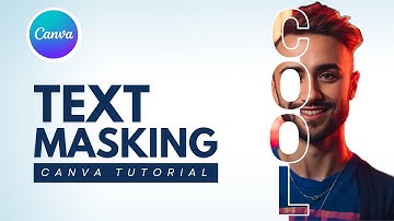 How to Create Text Masking effect in Canva l easy canva l Canva tutorial