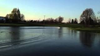Seaducer RC boat, first run after completion