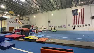 Teigan Flanagan - Yurchenko layout half - Vault training