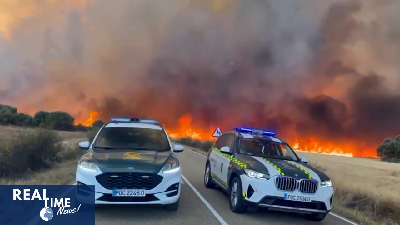 Spain Battles Wildfires in North Amid Extreme Heat